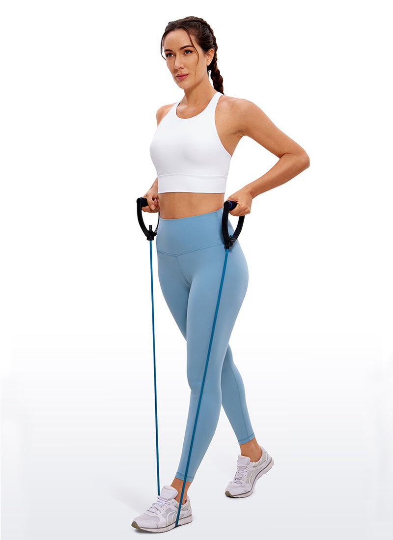 CRZ YOGA レディーストレーニング用 ミディアムサポートButterluxe ブラ ストラップバック ホワイト