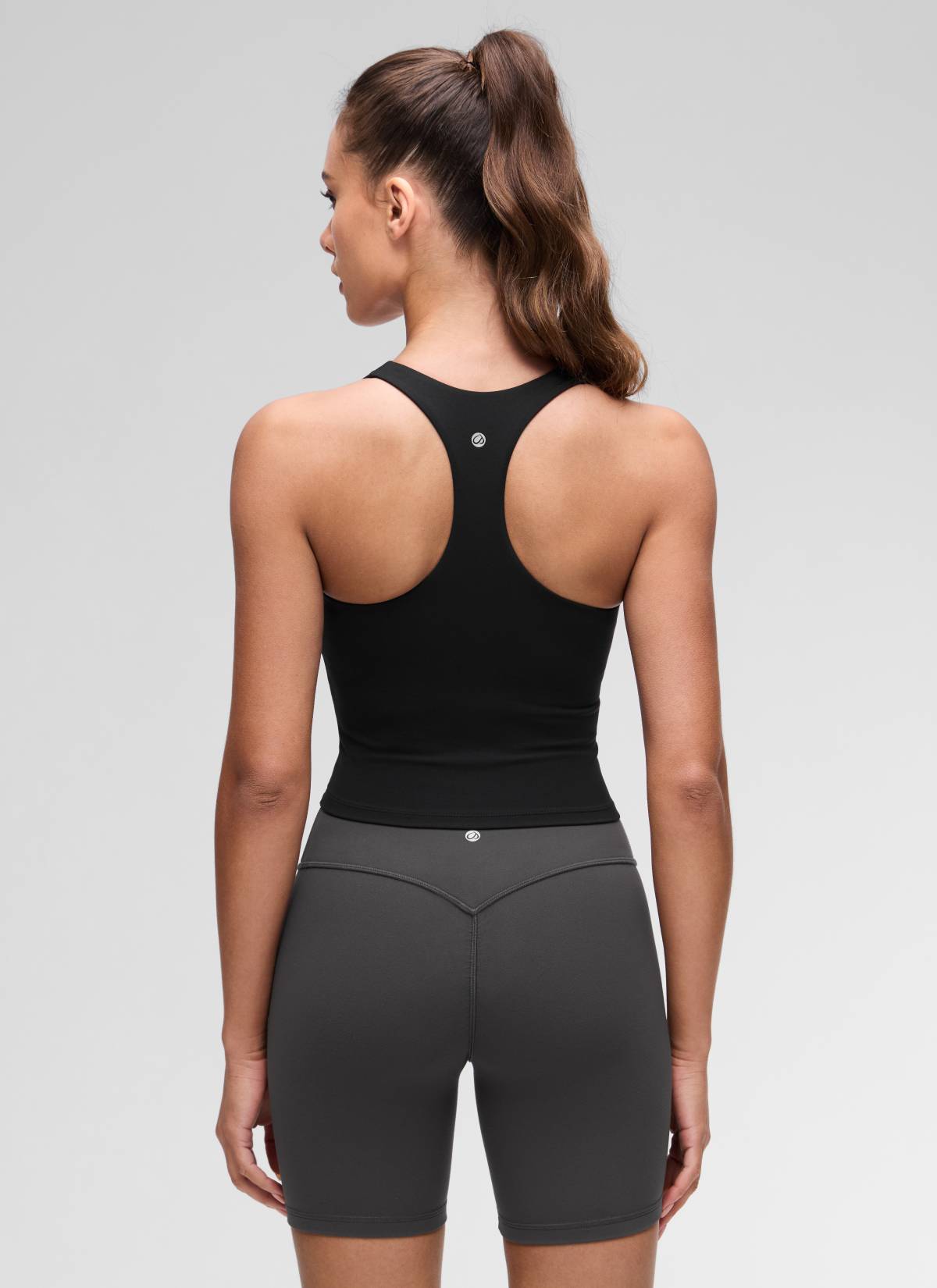 CRZ YOGA レディース Butterluxe ヨガ Vネック レーサーバック インナーブラ付きタンクトップ ブラック