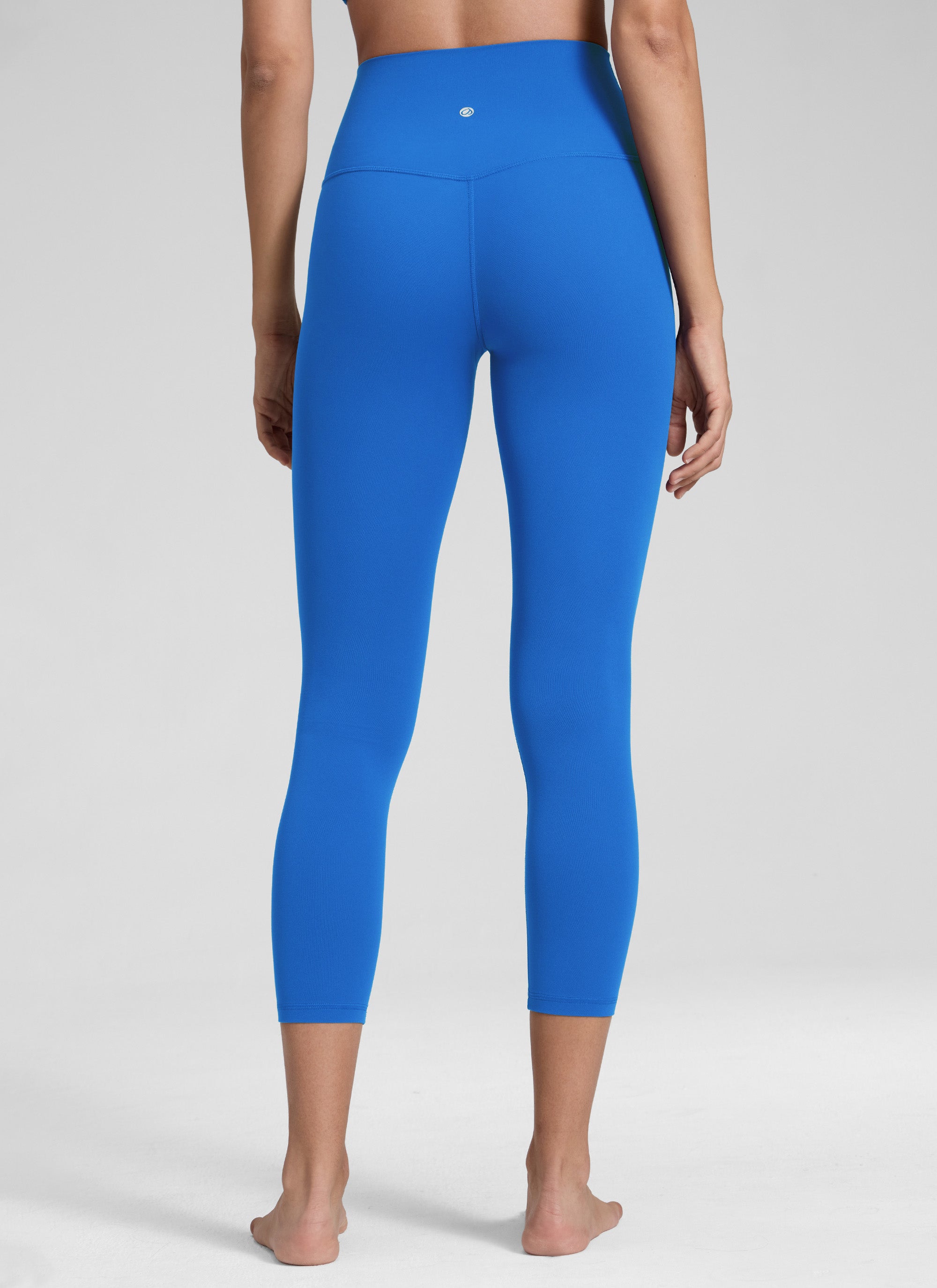 CRZ YOGA Women's Yoga Lounge High Rise Butterluxe Yoga Leggings 23'' Sparkle Blue
