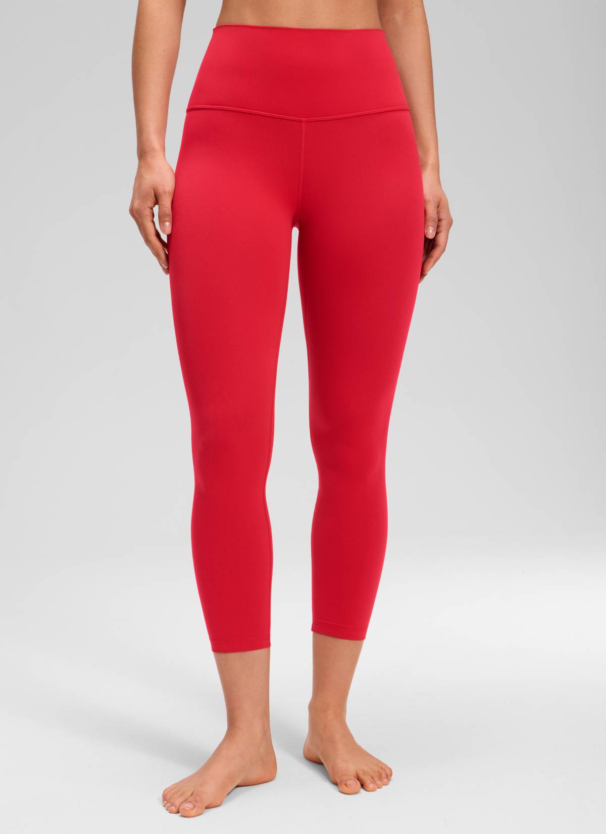 CRZ YOGA Women's Yoga Lounge High Rise Butterluxe Yoga Leggings 23'' Aurora Red