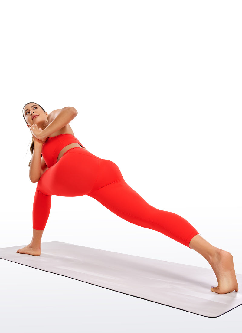 CRZ YOGA レディース ヨガラウンジ ハイライズButterluxe ヨガレギンス 23インチ ダークレッド