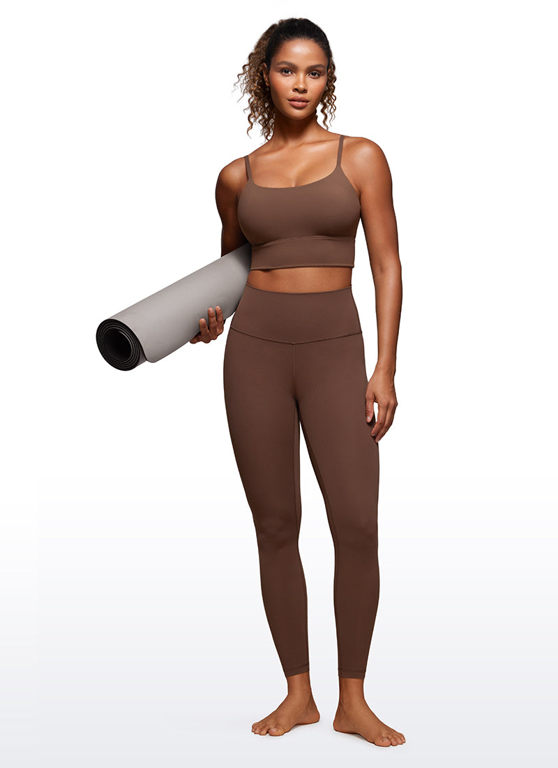 CRZ YOGA レディース ヨガ ハイライズButterluxe アンクルレギンス 26.5インチ コーヒーブラウン
