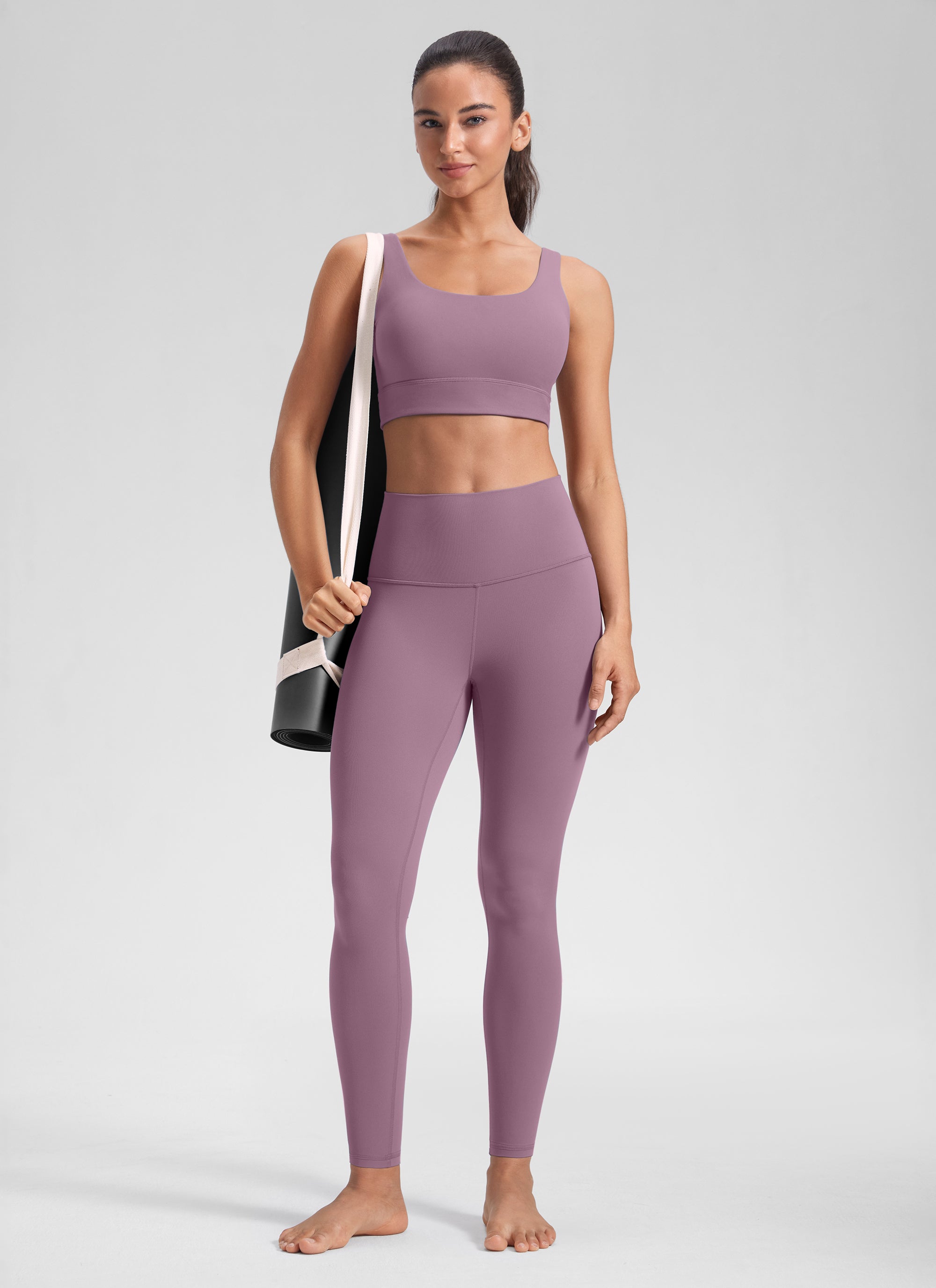 CRZ YOGA レディース ヨガラウンジ ハイライズButterluxe ヨガレギンス 28インチ ライトラベンダー