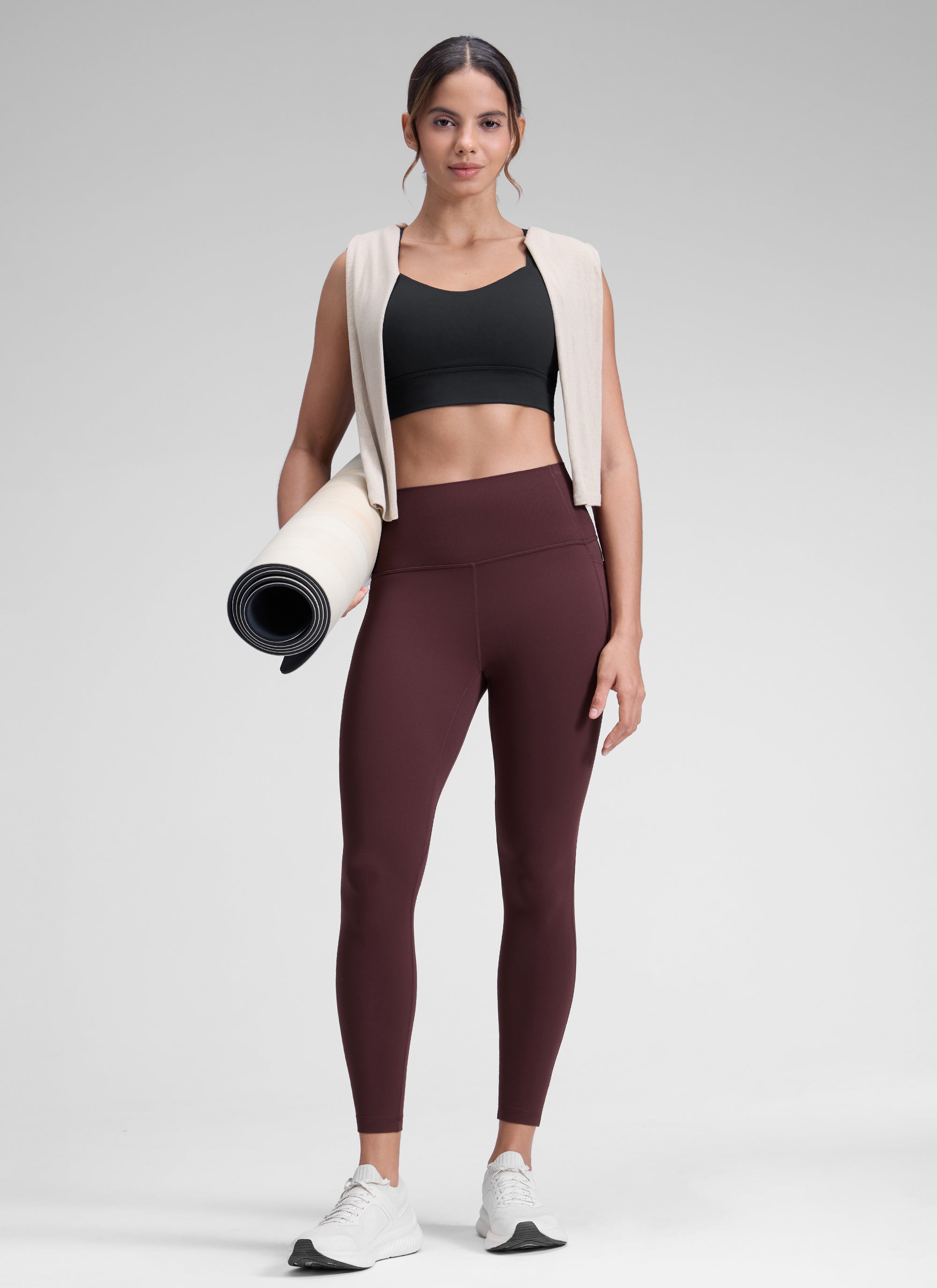 CRZ YOGA レディース ヨガラウンジ ハイライズButterluxe ポケットレギンス 25インチ ライププラム