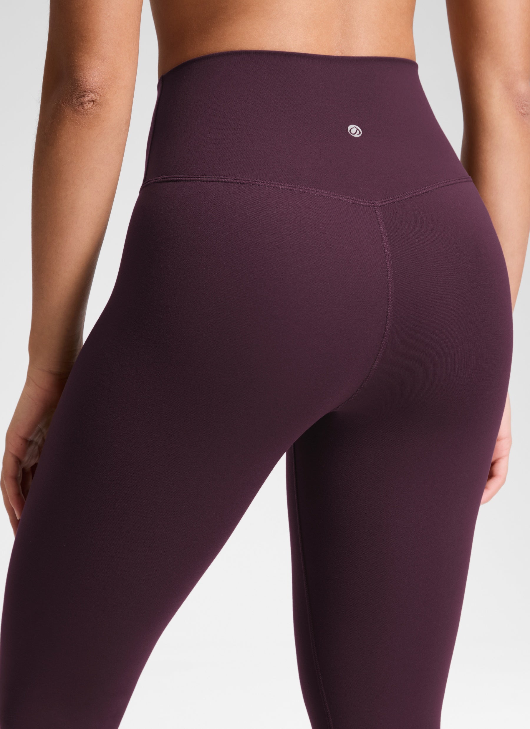 CRZ YOGA Women's High Rise Butterluxe Yoga Leggings 28'' V Cross Waist Deep Purple