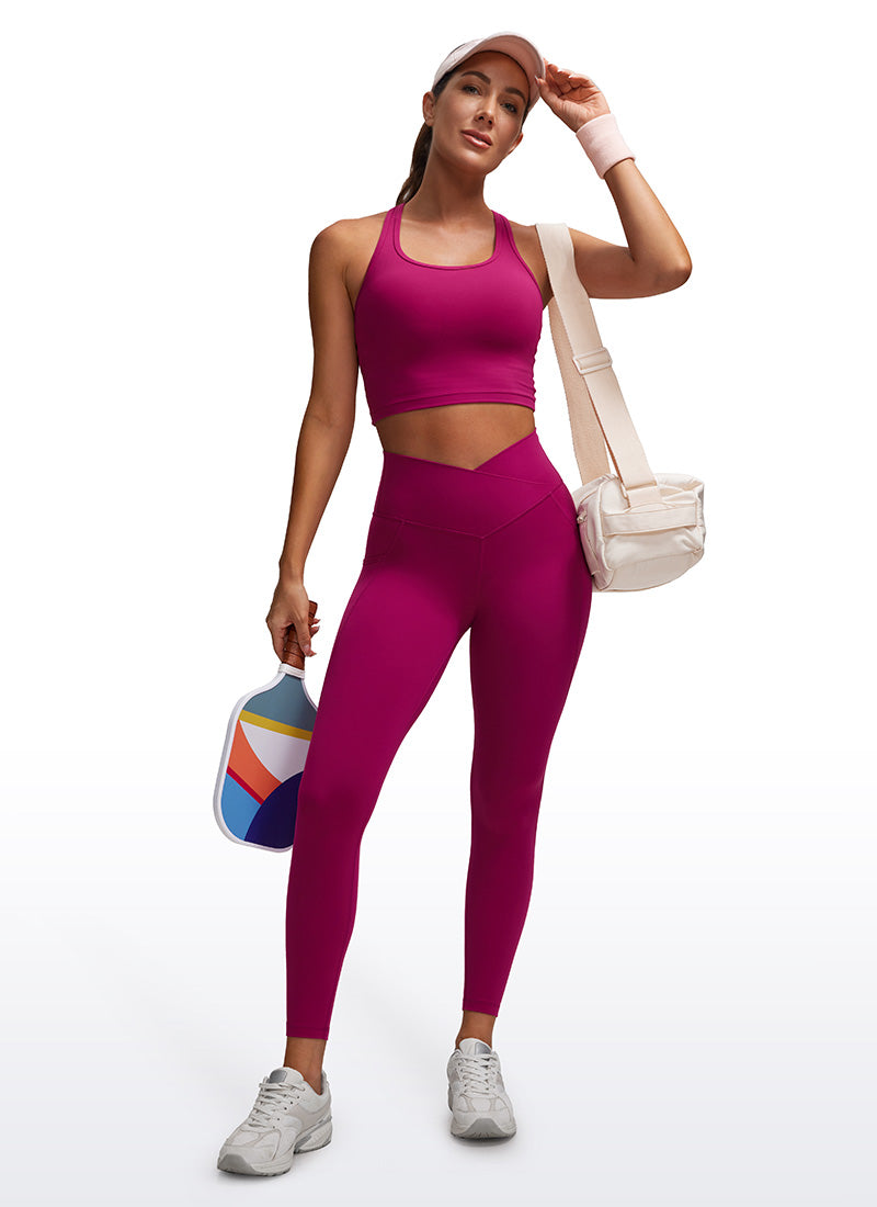 CRZ YOGAButterluxe ポケット付きレディース クロスオーバーウエスト レギンス 25
