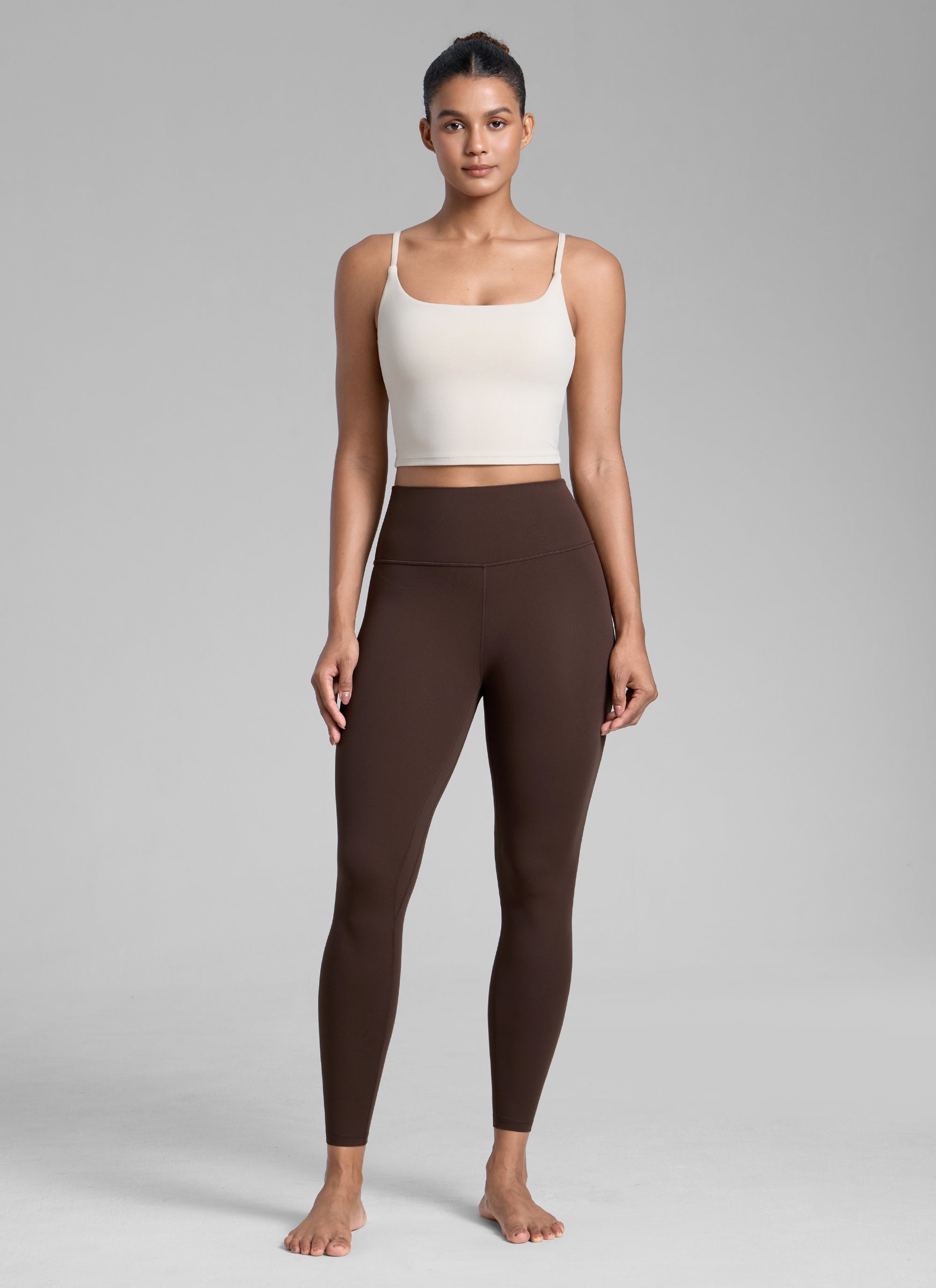 CRZ YOGA レディース ワークアウト ハイライズButterlift ヨガレギンス 25インチ ホットファッジブラウン