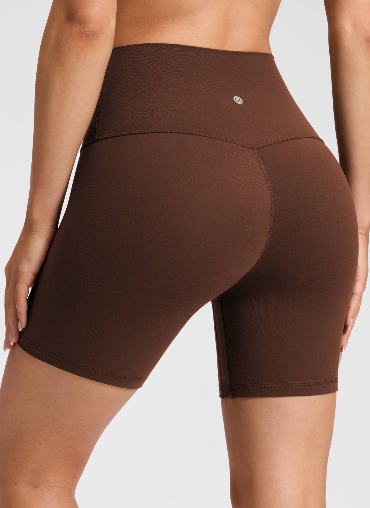 CRZ YOGA レディース Butterluxe ヨガ ハイライズ フロントシームレス ショートパンツ 15cm