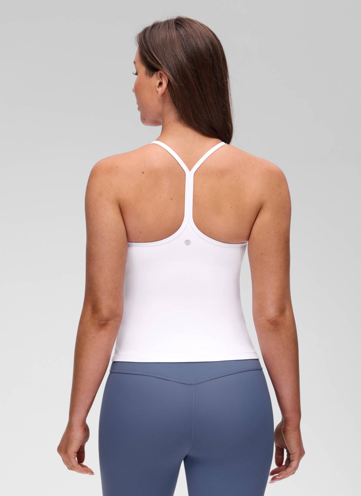 CRZ YOGA レディース ヨガ スリムフィット Butterluxe ブラトップ一体型 タンクトップ Yバック ホワイト