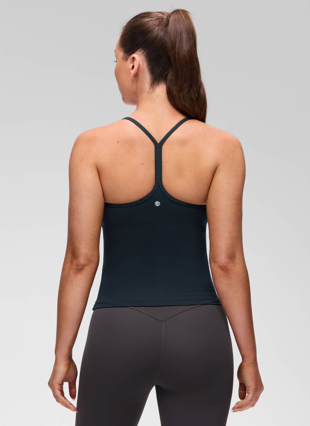 CRZ YOGA レディース ヨガ スリムフィット Butterluxe ブラトップ一体型 タンクトップ Yバック トゥルーネイビー