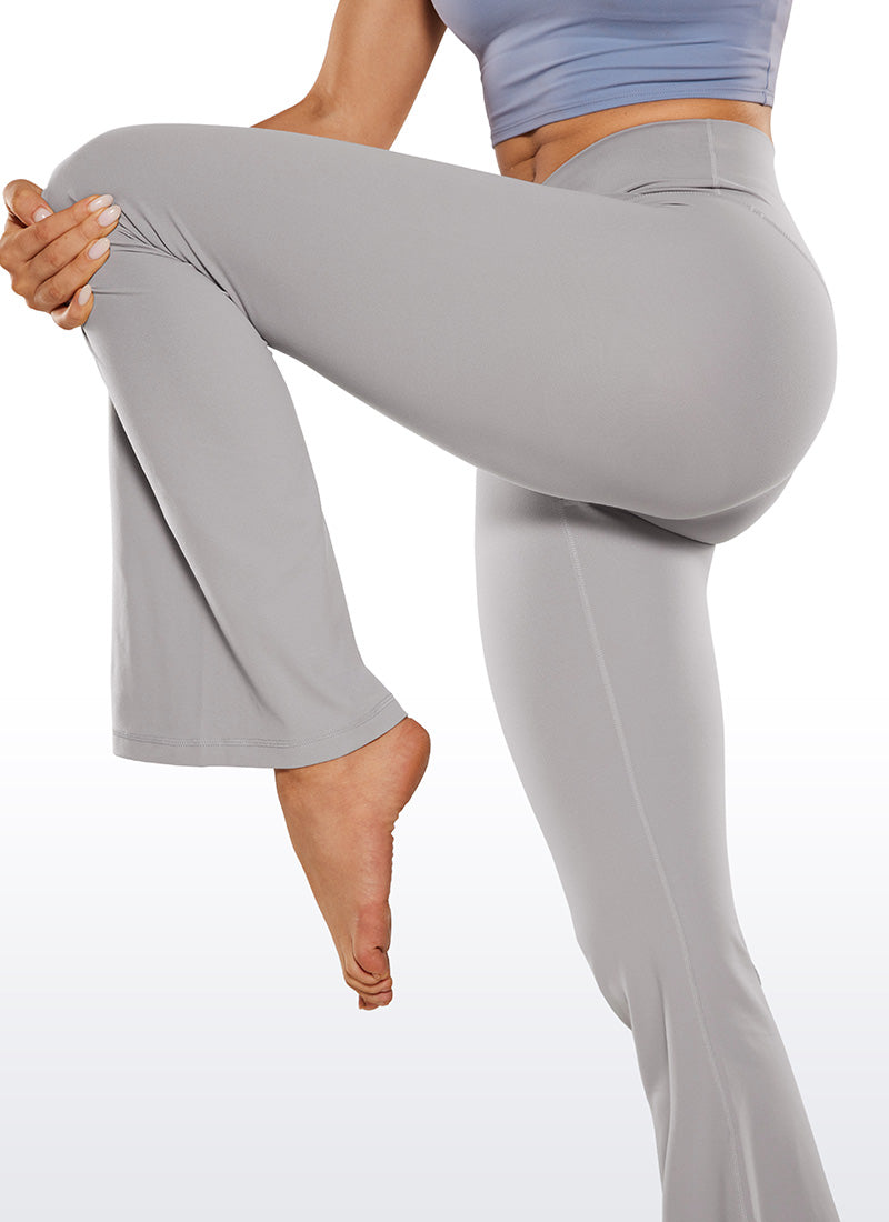 CRZ YOGA Women Butterluxe V Crossover High Waist Flare Leggings 31