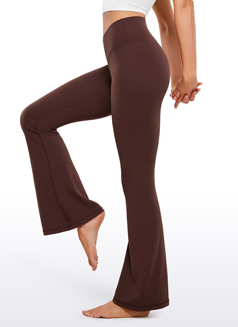 CRZ YOGA Women Butterluxe V Crossover High Waist Flare Leggings 31