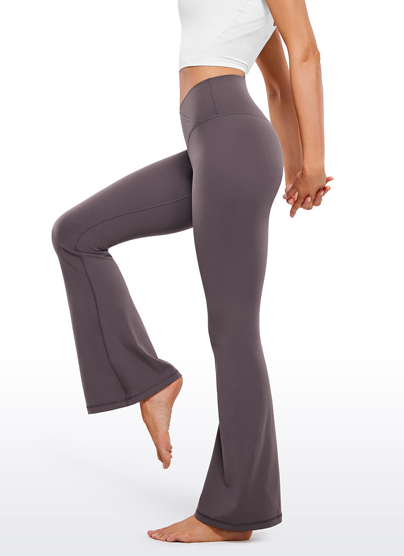 CRZ YOGA Women Butterluxe V Crossover High Waist Flare Leggings 31