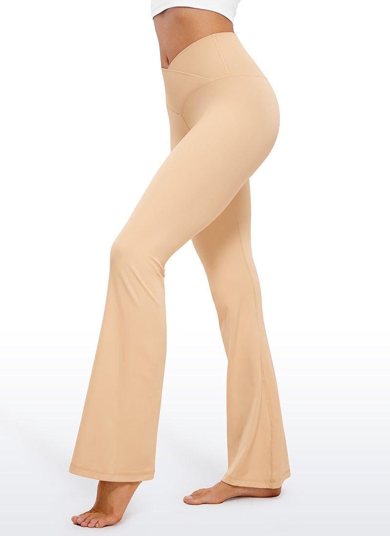 CRZ YOGA Women Butterluxe V Crossover High Waist Flare Leggings 31