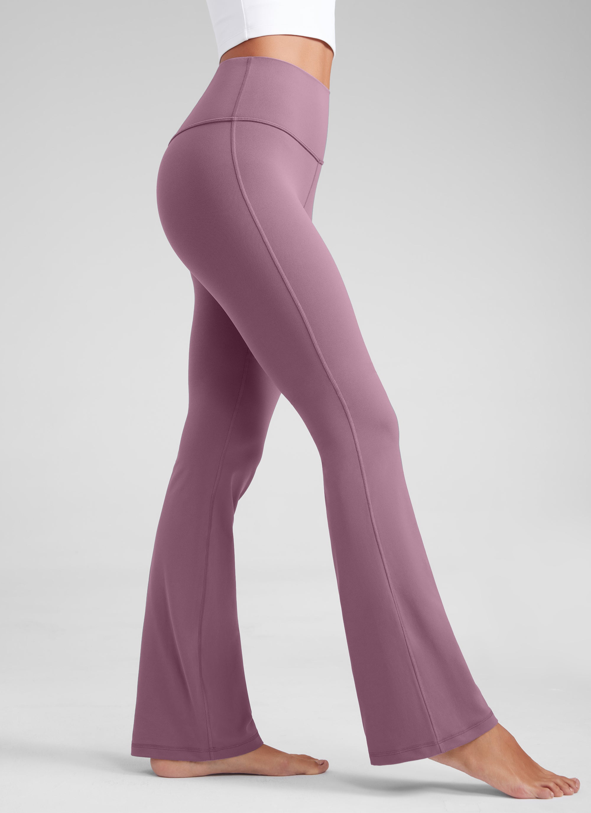 CRZ YOGA レディース ヨガ ハイウエストButterluxe フレア ポケット レギンス 29