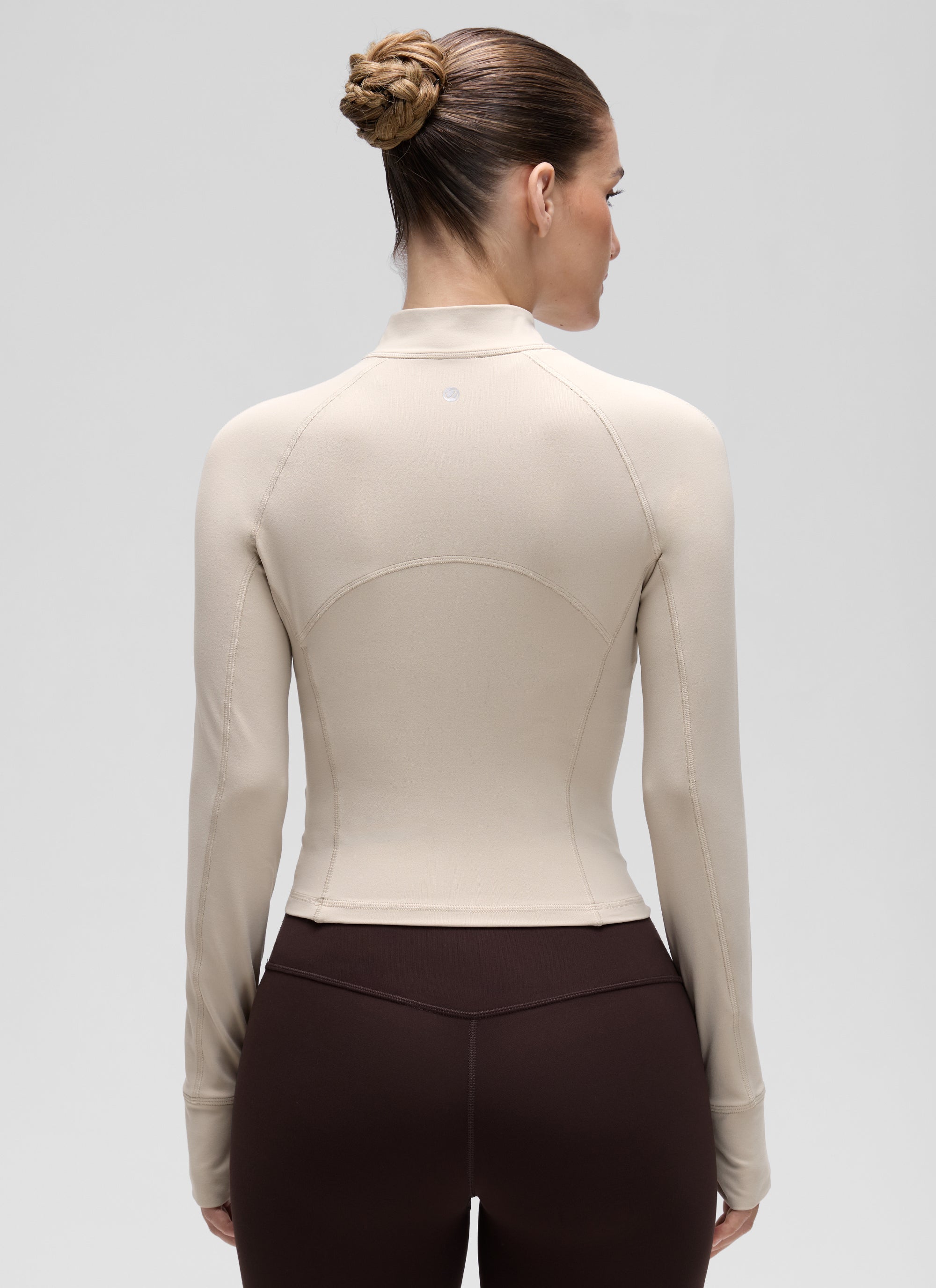 CRZ YOGA レディース ヨガ スリムフィット トップスButterluxe ハーフジップ 長袖 モハベタン
